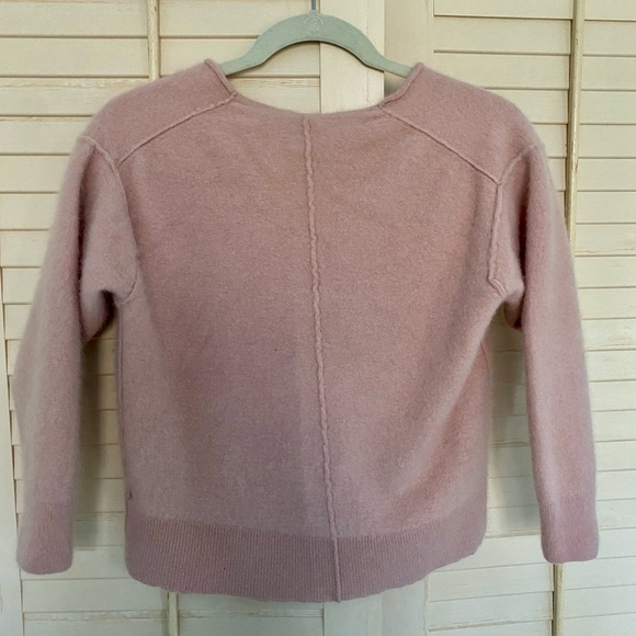 Free People Cashmere Cardigan Pink Button Up Sweater - Picture 2 of 6